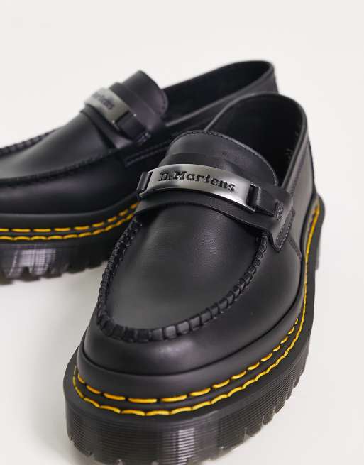 Dr Martens Penton Bex Mocassins avec doubles surpiq res Noir