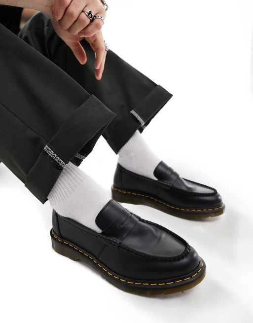 Dr Martens Penton loafers in black smooth leather