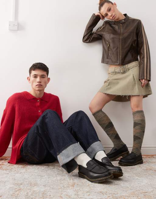 Dr Martens Penton Mocassins lisses et unisexes Noir ASOS