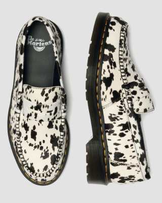 DR MARTENS - Penton - Mocassins unisexes effet poulain à imprimé dalmatien - Noir 38