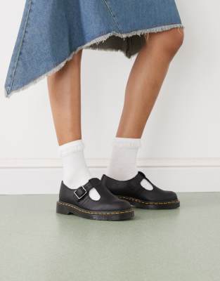 Dr. Martens - Polley - T-Steg-Mary Janes in Schwarz
