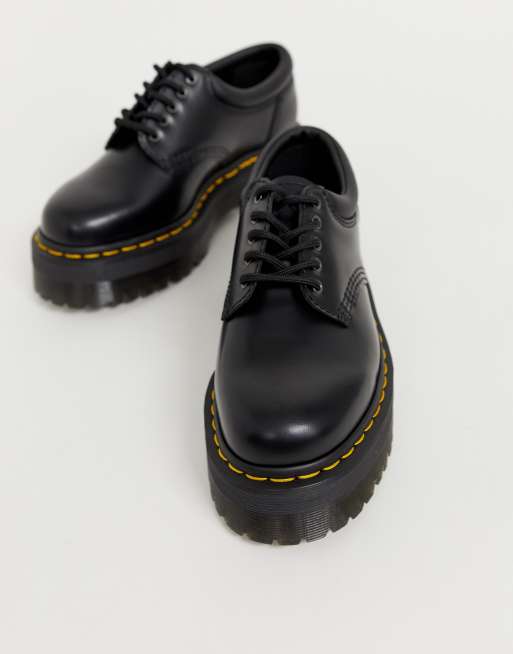 Dr Martens - Quad 5 - Leren platte schoenen in zwart, 2 van 4