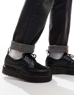 Dr. Martens - Ramsey Quad - Chaussures à 3 aillets en cuir - Noir