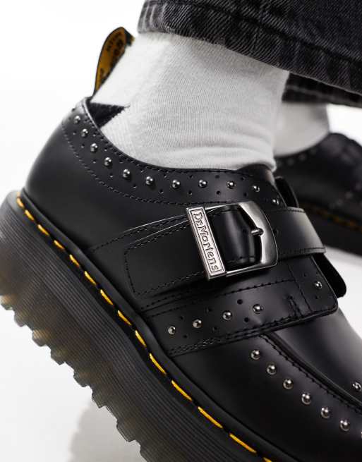 Dr. Martens - Ramsey Quad Monk - Sorte sko i læder, 2 af 4