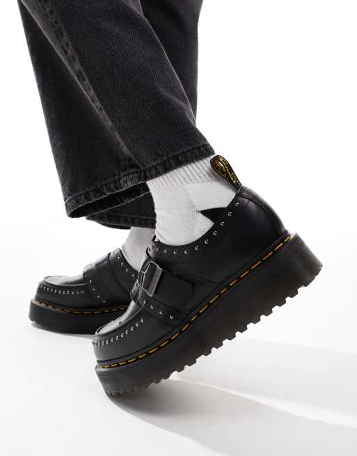 Dr. Martens - Ramsey Quad Monk - Sorte sko i læder, 3 af 4