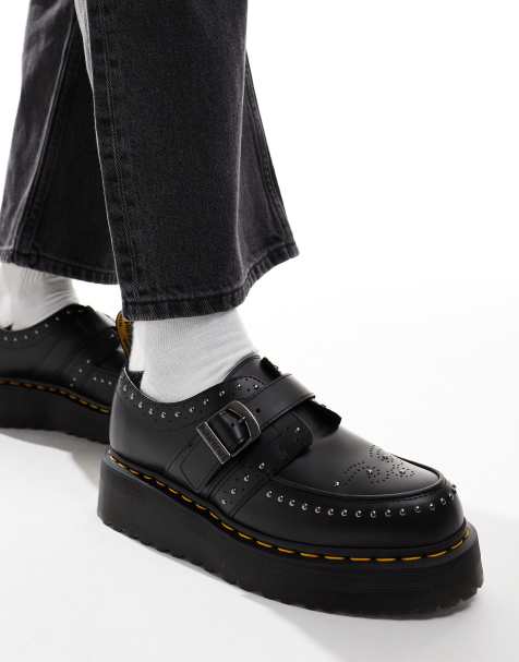 Dr. Martens - Ramsey Quad - Scarpe con fibbie in pelle nere - view 1