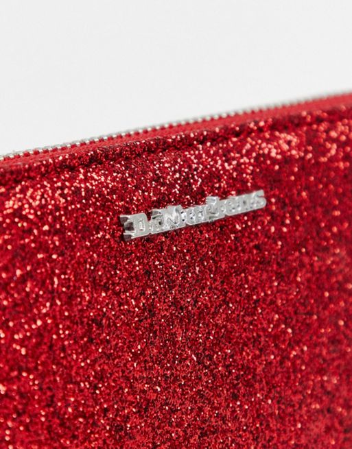 Dr Martens red glitter flames ladies' wallet