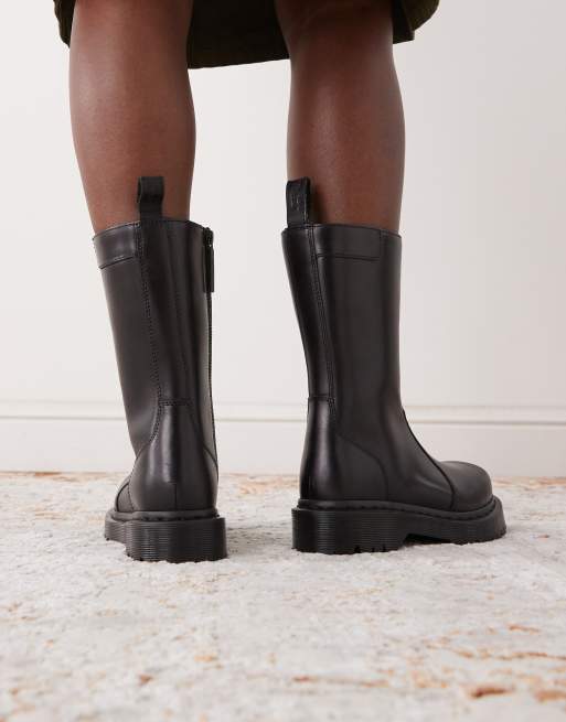 Dr Martens Rejena calf length boot in black, 3 of 4
