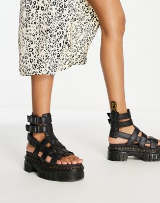 Dr Martens Ricki gladiator sandals in black - ASOS Price Checker