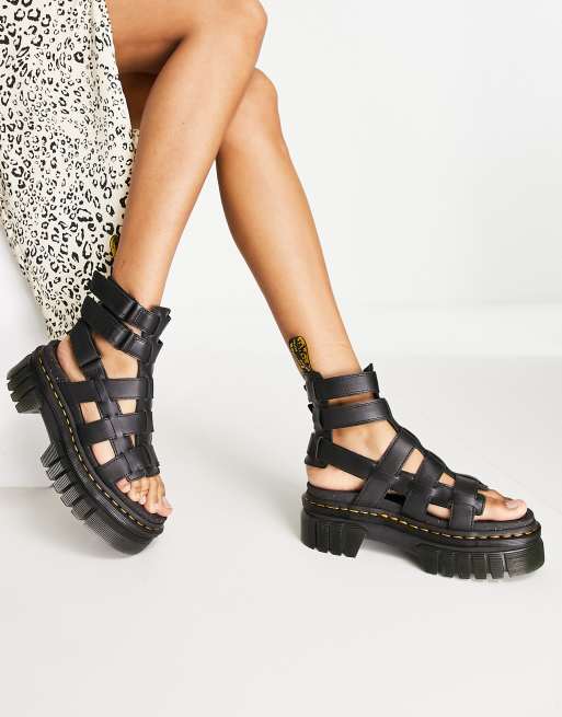 Dr Martens Ricki gladiator sandals in black