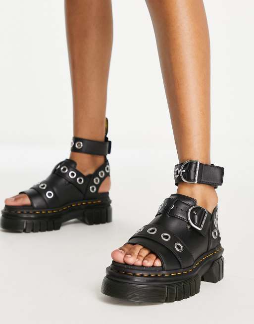 Dr Martens - Ricki - Sandali neri con dettagli in metallo argentato, 1 di 4