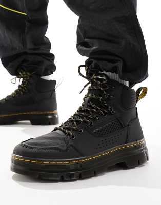 Dr. Martens - 101 Bex - Stivaletti unisex neri in pelle liscia con 6