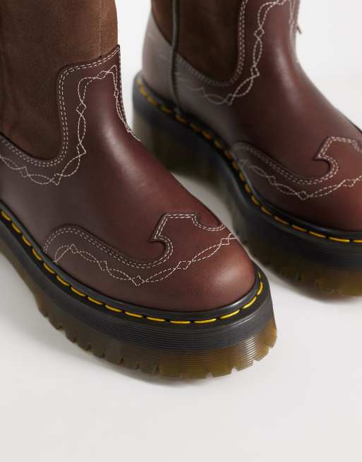 Dr Martens - Rodeo - Suède laarzen met franjes in donkerbruin, 4 van 4
