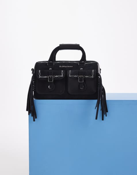 Dr. Martens – Rodeo – Tasche aus Wildleder in Schwarz mit Henkel oben - view 1