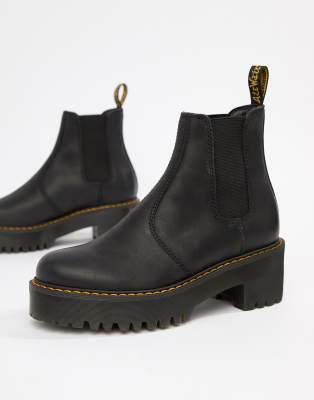 chunky flat chelsea boots womens