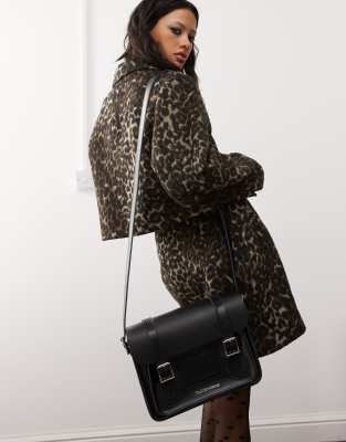 Dr Martens - Sacoche unisexe 11 pouces en cuir lisse - Noir kiev