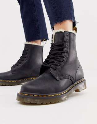 dr martens leather ankle boots