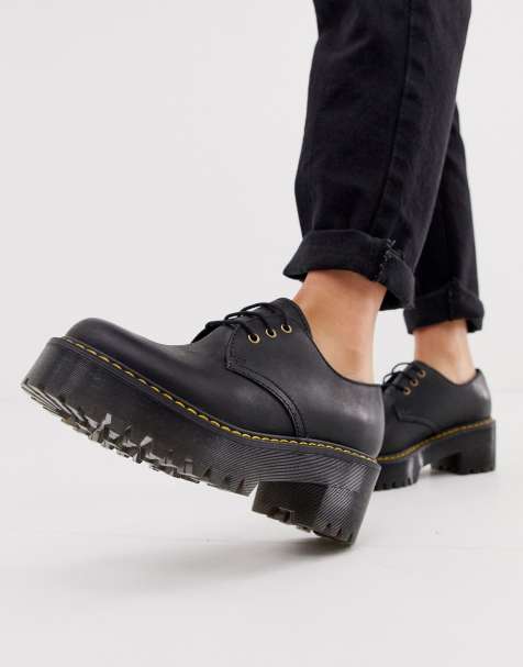 Dr Martens – Shriver – Feste Schnürschuhe in Schwarz