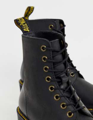 Dr martens shriver hi wyoming heeled ankle boots in black sale