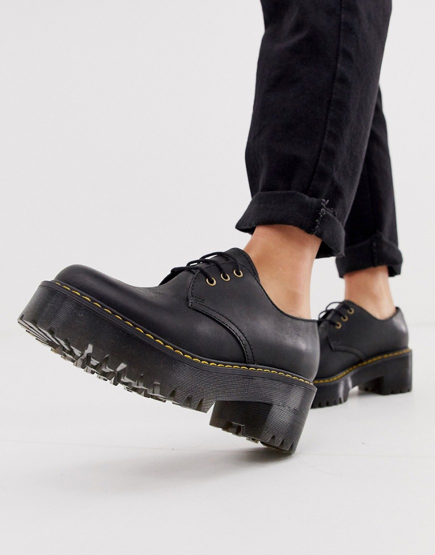 Dr Martens – Shriver – Svarta grova skor med snörning