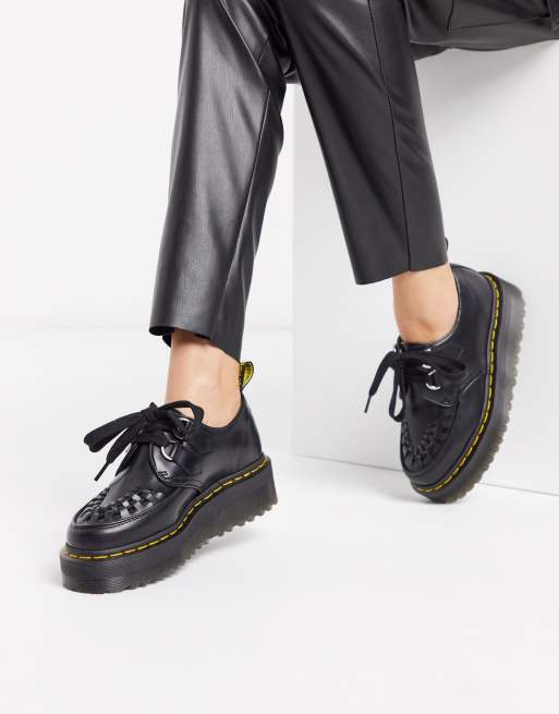 Dr Martens Sidney Schuhe mit dicker CreeperSohle in Schwarz ASOS