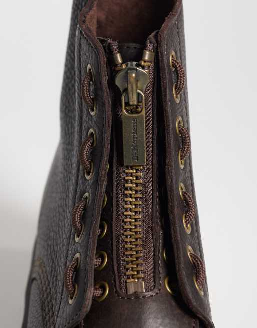 Dr Martens Sinclair 8 Eye boots in dark brown, 3 of 4
