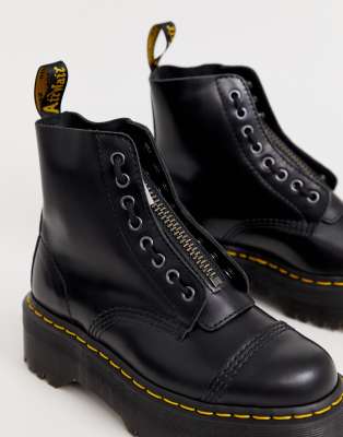 dr martens with zipper