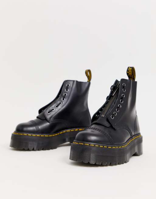 Dr Martens – Sinclair – Boots i nappaläder med platå, 3 av 4
