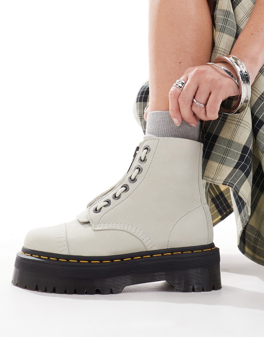 Dr. Martens' Sinclair Boots In Cool Gray Nubuck