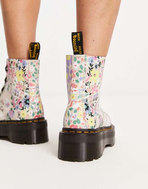 Dr Martens Women's 1460 Floral Mash Up Boots