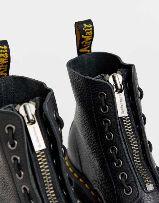 Dr Martens - Sinclair - Flatform-støvler i nappa-læder med fin tekstur, 2 af 4
