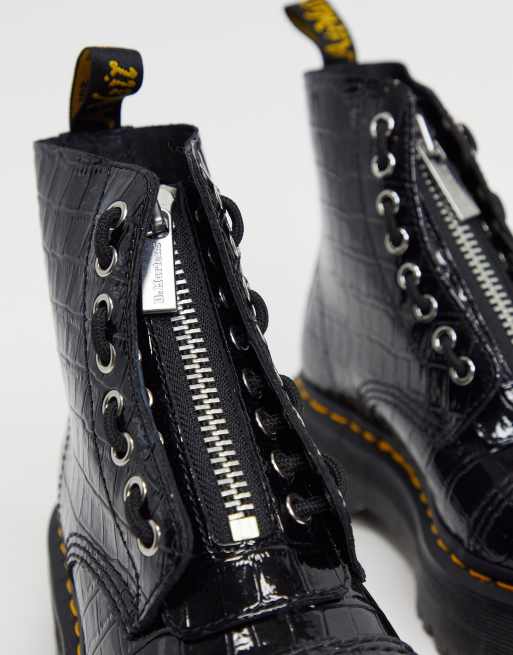 Doc martens best sale sinclair croco