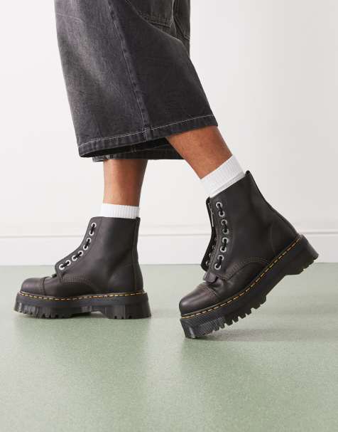 Dr Martens Sinclair jungle boots in brown leather - view 1