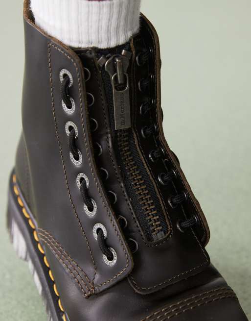 Dr Martens Sinclair jungle boots in brown leather
