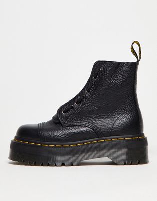 Dr Martens Sinclair milled nappa leather platform boots