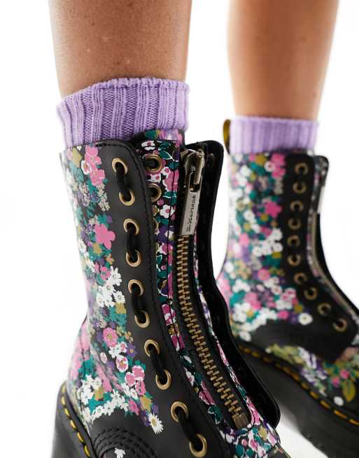 Floral platform boots best sale