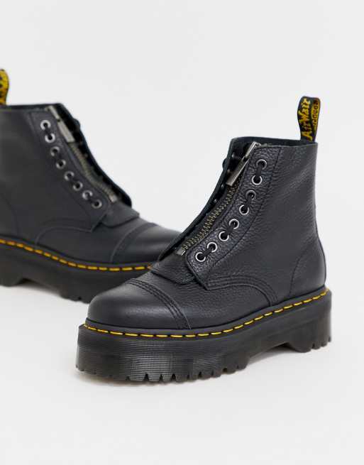 Dr. Martens – Sinclair – Stiefel aus gefrästem Nappaleder mit Plateausohle, 4 von 4