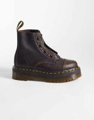 Dr. Martens Donna Marrone Donne, Stivali, Stivali Stringati Sinclair, (41) - Immagine 6