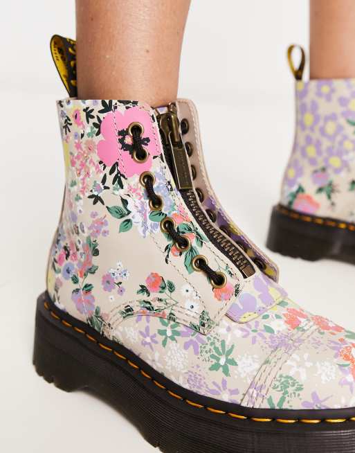 Dottor martens hot sale a fiori