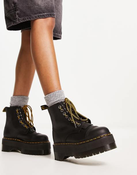 Dr. Martens – Sinclair – Svarta kängor med platåsula - view 1