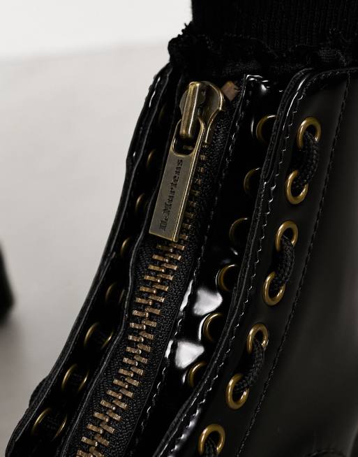 Dr Martens - Sinclair - Vegan laarzen met plateauzool in zwart Oxford, 2 van 4