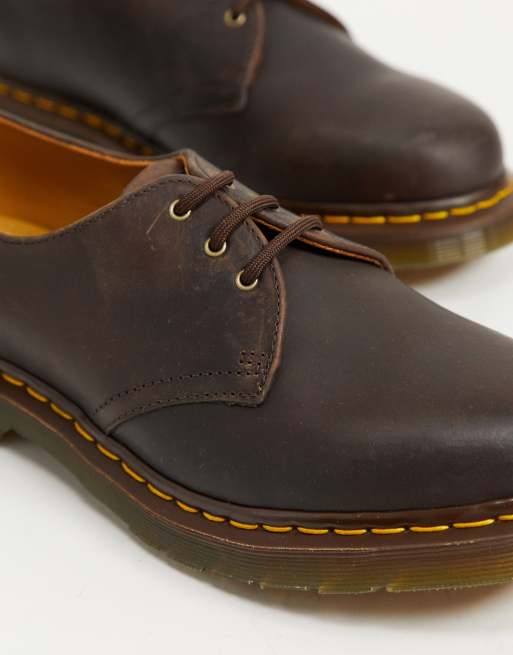 Dr Martens - Sko med 1461 3 snørehuller i gaucho crazy, 4 af 4