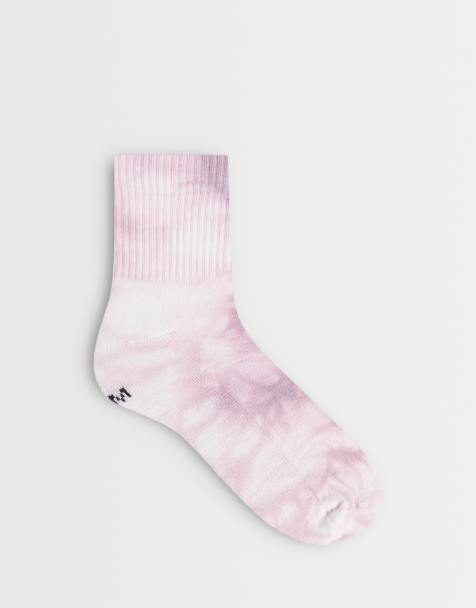Dr Martens - Sokken in oudroze tie-dye - view 1