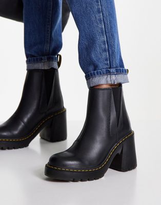 Dr Martens Spence heeled ankle boot in black | ASOS