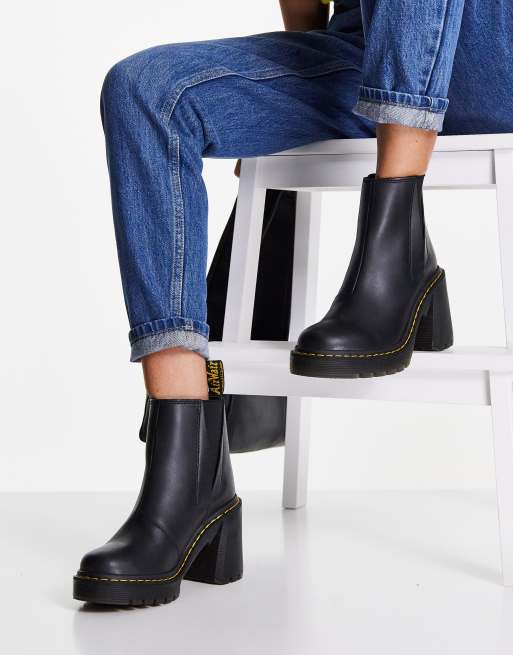 Doc marten store heeled chelsea boots