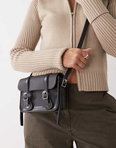 Dr Martens – Svart satchel-väska, 7 tum - view 1