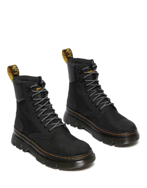 Dr Martens Tarik Extra Tough 50/50 Sorte flade støvler med snørebånd | ASOS