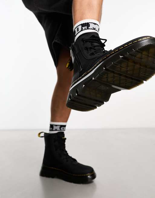 Dr. Martens – Tarik – Svarta läderboots med dragkedja och 8 öljetter, 3 av 4