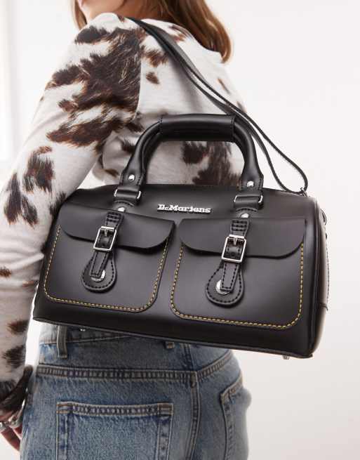 Dr. Martens - Tas met bovenhandgreep en contrasterende stiksels in zwart, 3 van 4