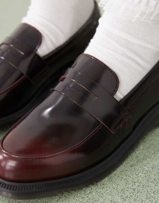 Dr Martens Temara Kensington loafer in cherry red leather, 3 of 4